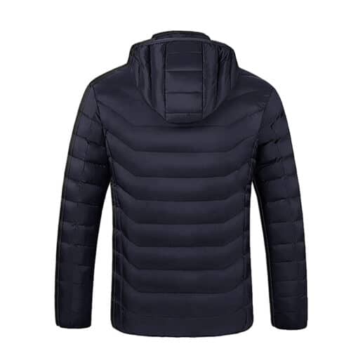 Beheizte Jacke dunkelblau hinten