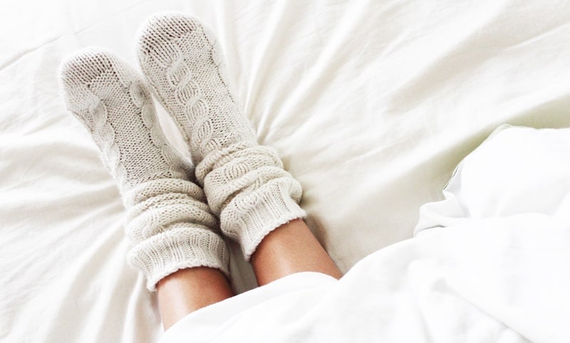 Kalte Füße im Bett